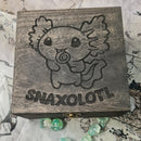 Axolotl Snacks Trinket or  Dice Box - Felted - CRITIT