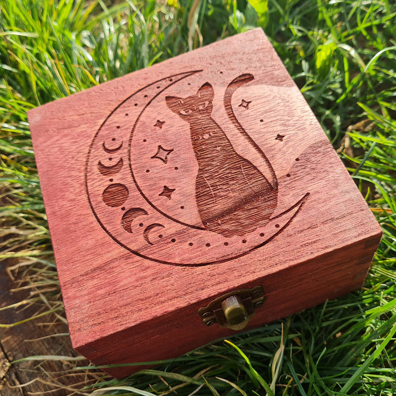 Cat in Moon Phases Dice Box - CRITIT