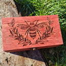 Bumble Bee Wreath Wooden Rectangular Box - CRITIT
