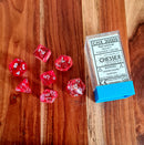 Chessex Nebula Red w/silver CHX30009