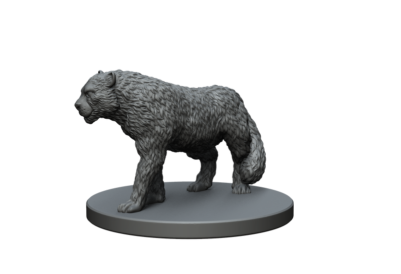 Snow Leopard STL Miniature File - CRITIT