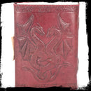 Double Dragon Leather Embossed Journal with Lock - CRITIT