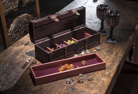 Treasure Dice Chest and Rolling Tray - CRITIT