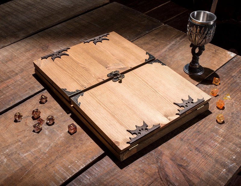 Tree of Life Wooden Dungeon Master Screen - Now includes FREE built in tracker & tokens - CRITIT