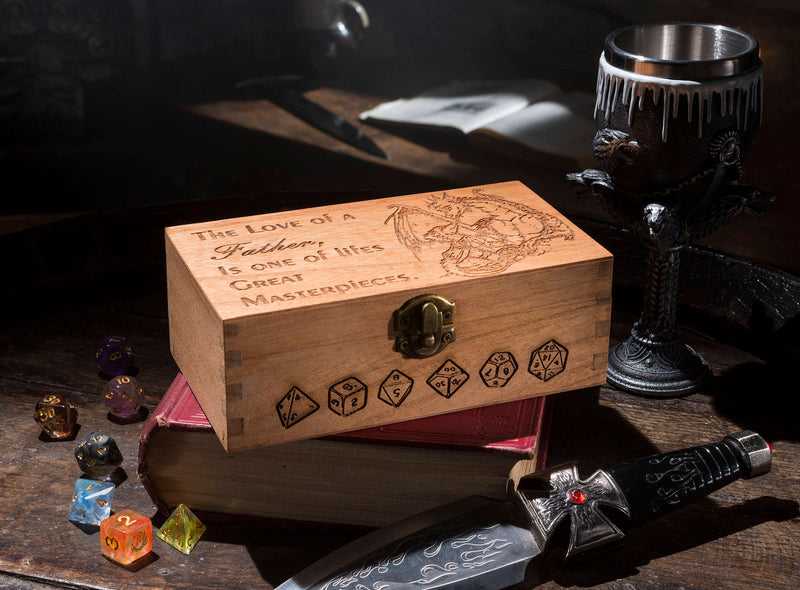 Father Dragon and Child Large Dice Box - CRITIT