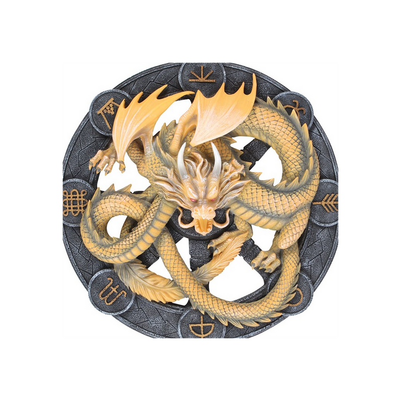 Imbolc Dragon Resin Wall Plaque by Anne Stokes