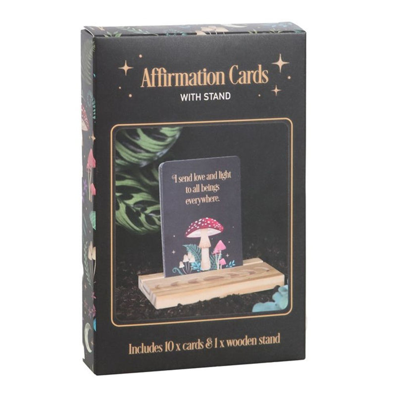 Affirmation Cards with Wooden Stand