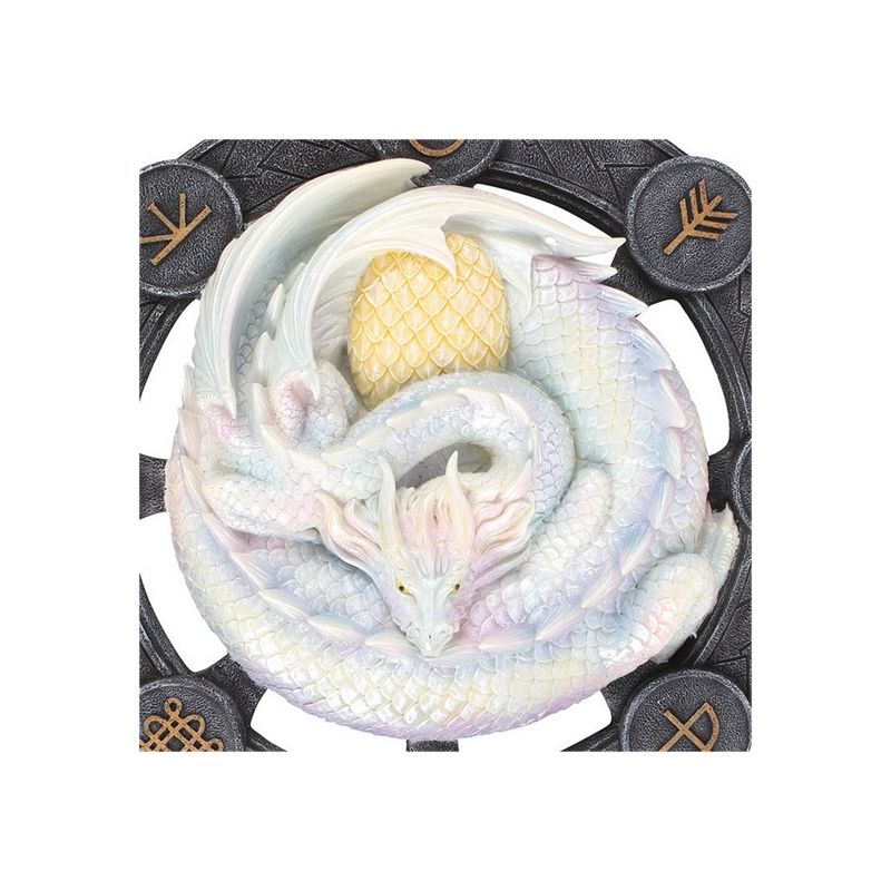 Ostara Dragon Resin Wall Plaque by Anne Stokes