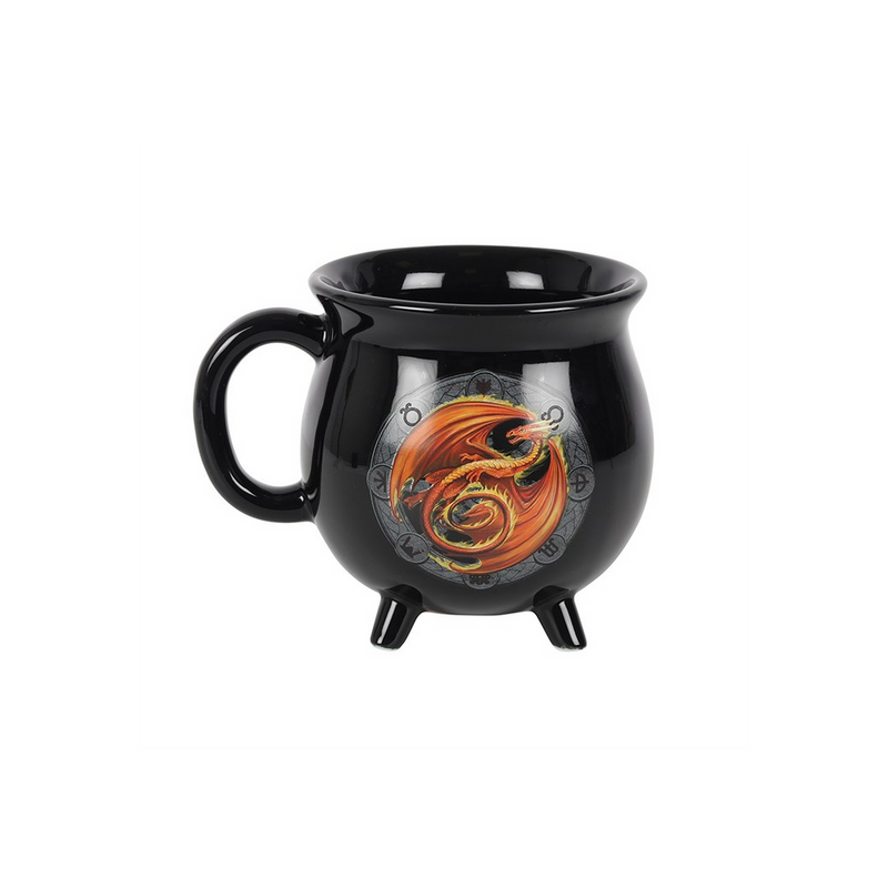 Beltane Colour Changing Cauldron Mug by Anne Stokes